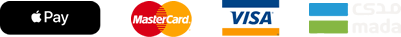 Accepted payments: Apple Pay, Mastercard, Visa, mada